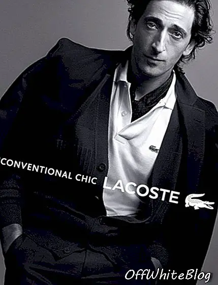 Adrien Brody pour la campagne publicitaire Lacoste printemps 2012