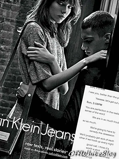 Campagna di sexting di Calvin Klein Jean