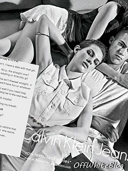 Sexting-kampanje for Calvin Klein Jean