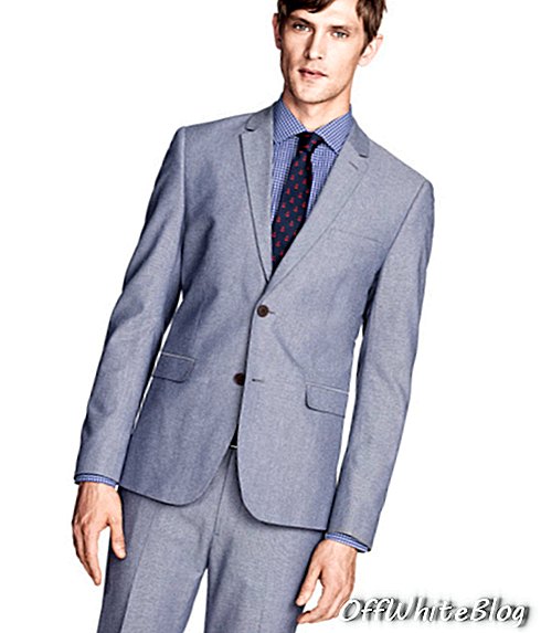 H & M Slim-fit Oxford-blazer và quần FW14