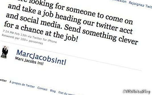 Marc Jacobs vás chce jako profesionální sociální média