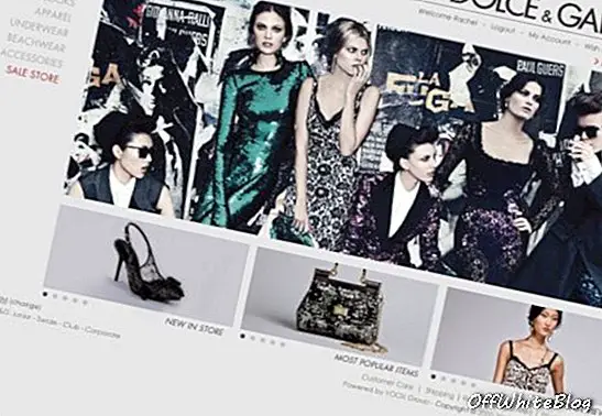 Dolce & Gabbana's nieuwe e-commerce