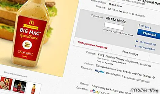 18.000 dolarjev za posebno omako McDonald's