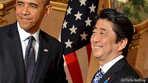 Obama, Abe, Hawaii kıvrımıyla füzyon yemeklerinde yemek yiyecek