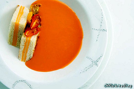 zuppa di pomodori arrostiti lentamente