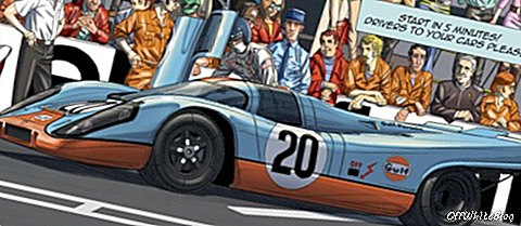 „Garbo“ studijos ir „Greenlight“ (įmonė, atstovaujanti „McQueen“ turtą) ir „ACO“ (Le Mans 24 valandų teisių turėtojai) dirbo kartu, kad sukurtų prabangų kietų viršelių grafinį romano dramatizmą.