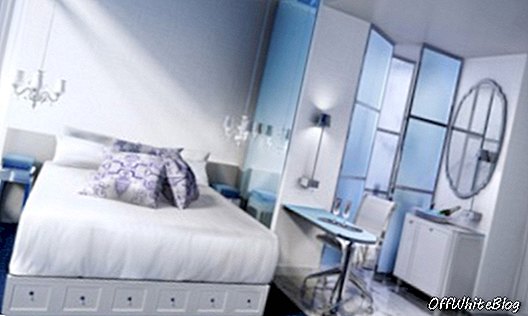Mondrian soho hotel slaapkamer