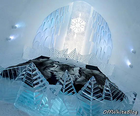 Uni magab pidevalt muutuvas Rootsi jäähotellis kunsti vahel