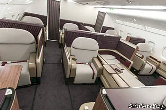qatar airways a380 cabină de primă clasă