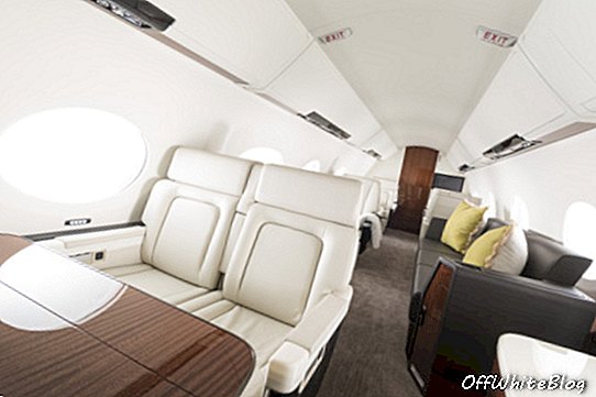 Vista de un interior de cabina Gulfstream / G500 G600