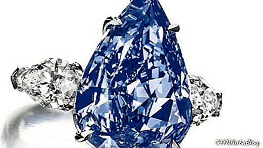 Huutokaupattava maailman suurin sininen timantti