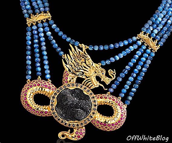 Изысканное ожерелье из рубинового дракона от Луизы Вествуд