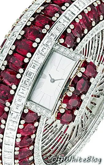 O relógio Rubis Secret da Van Cleef & Arpel é um conjunto com 115 rubis de Moçambique com um total de 151,25 quilates.