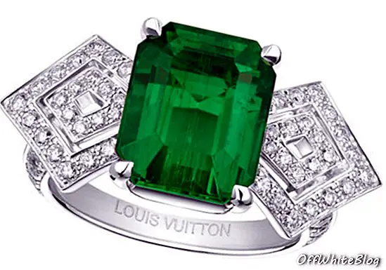 Louis Vuitton Acte V Metamorfose ring met een 5,12-karaats Afghaanse Pandjshir smaragd.