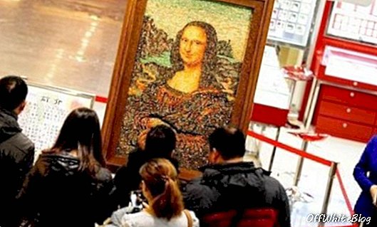 Mona Lisa tillverkade av 100000 karat smycken