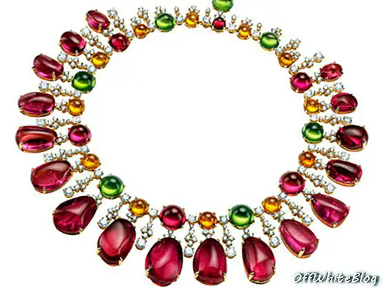 BVLGARI: Diva Costa Smeralda rubeliidist kaelakee ametüstide, smaragdide, türkiisi ja teemantidega