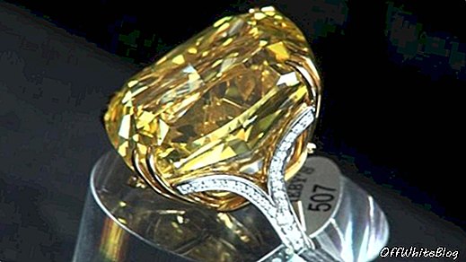 У планах аукціону Сотбіс величезний жовтий діамант [ВІДЕО]