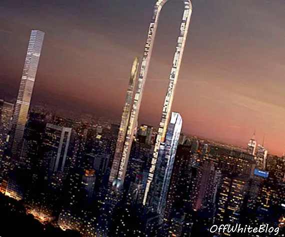 O edifício mais alto do mundo: arranha-céu exclusivo revestido de vidro chamado The Big Bend, em Nova York
