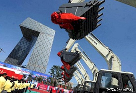ceremonija Pekinas debesskrāpis