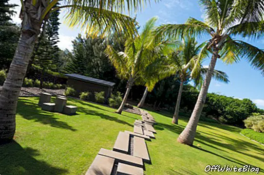 Jardim zen da mansão Maui