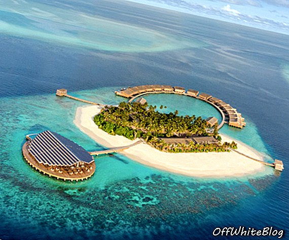 Kudadoo Maldives Private Island on kestävä aurinkoenergialla toimiva ylellinen lomakeskus