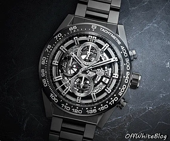 Luksuzni horonografski satovi za njega: TAG Heuer Carrera Heuer-01 Full Black Matt Ceramic