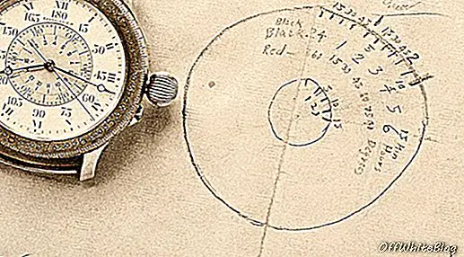 Оригинална скица Цхарлеса Линдбергх-а о томе шта би постало Линдбергх Хоур Англе сат, поред оригиналног модела