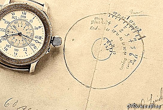 Szkic zegarka Lindbergh Hour Angle, który pozwoliłby pionierskim lotnikom podbić niebo.