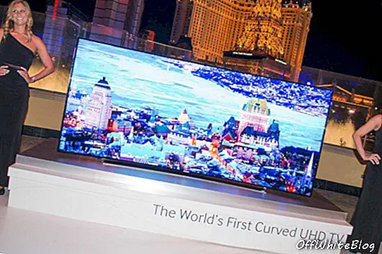 Samsung jaunākais UHDTV nāk ar īpaši augsto cenuSamsung iepazīstina ar 105 ″ izliektu UHDTV par 120 000 USD
