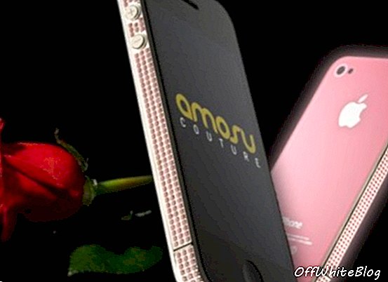 amosu couture valentinovo ružičasti swarovski iphone 4