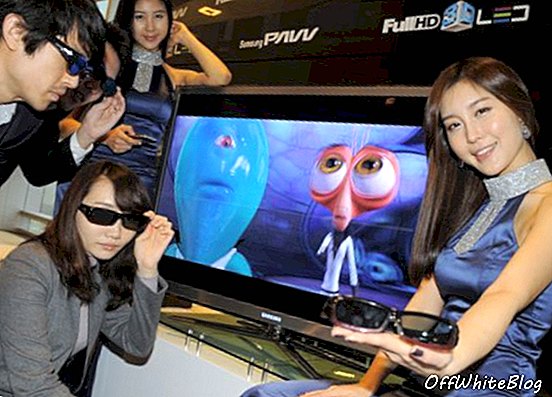 Samsung представи първите в света 3-D LED телевизори