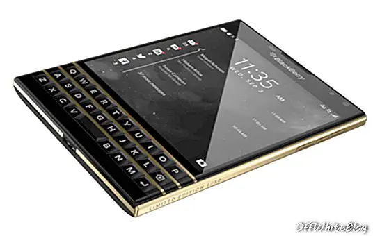 BlackBerry Passport Black & Gold-editie onthuld