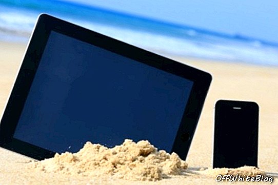 ipad iphone ชายหาด