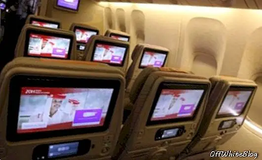 Nouveaux écrans à bord Emirates