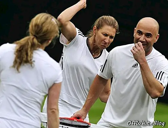 Privé tennisles met Andre Agassi & Steffi Graf