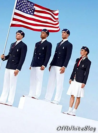 Ralph Lauren en uniforme avec l'équipe américaine
