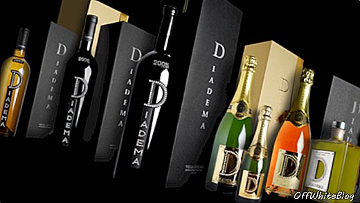Diadema Wine & Champagne dengan kristal Swarovski