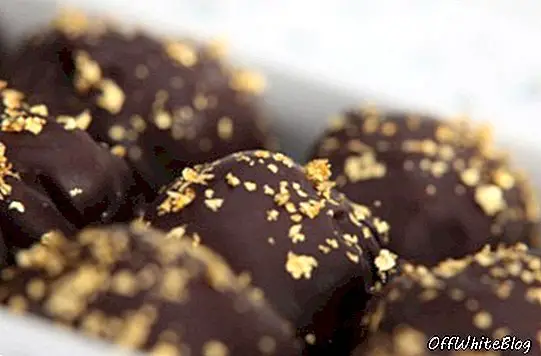 Златни чоколадни тартуф са шампањцем од 24 чоколаде