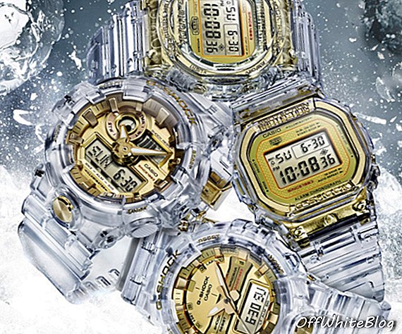 Coleção G-Shock Gold da Casio Glacier - Não é uma caixa de safira, mas chega perto