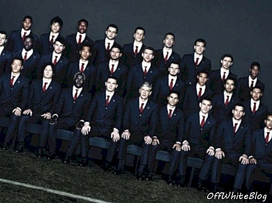 Az Arsenal játékosai viselik a Lanvin-t