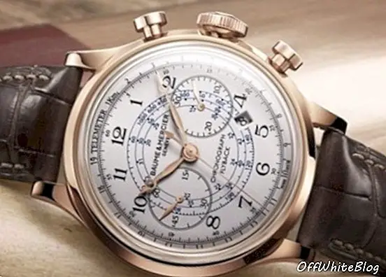baume et mercier capeland χρονογράφο ρολόι χρυσό αυτόματο ρολόι
