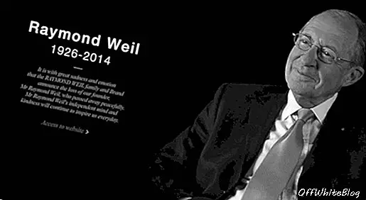 Švýcarský hodinář Raymond Weil zemře v 87 letech