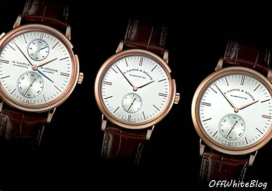 A.Lange & Söhne verfrist drie van haar Saxonia-horloges