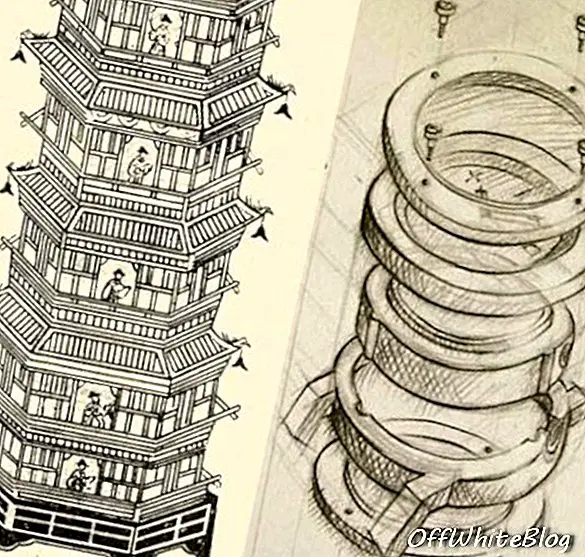 pagode horloge