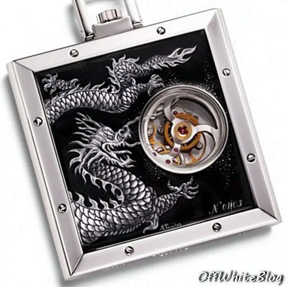 „Piaget Altiplano Tourbillon Dragon“ kišeninio laikrodžio nuotrauka