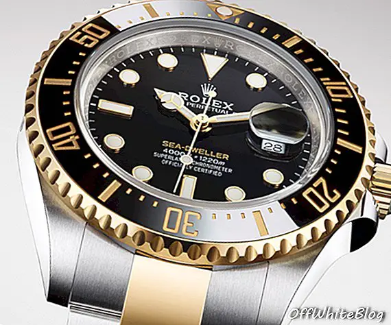 Eine zweifarbige Rolex aus Stahl und Gold ergänzt die Reihe der Rolex Sea-Dwellers