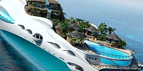 Tropisk øy Paradise Yacht