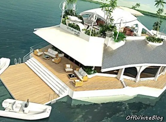 Île flottante de luxe